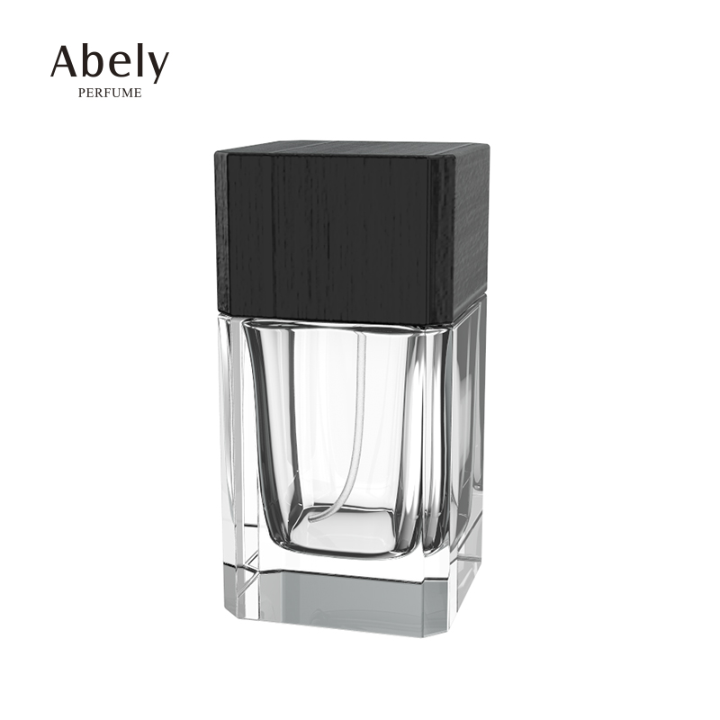 Factory Direct Sale Perfume Packaging Bottle 100ml Luxury Empty Square Perfume Spray Glass Bottle Bulk