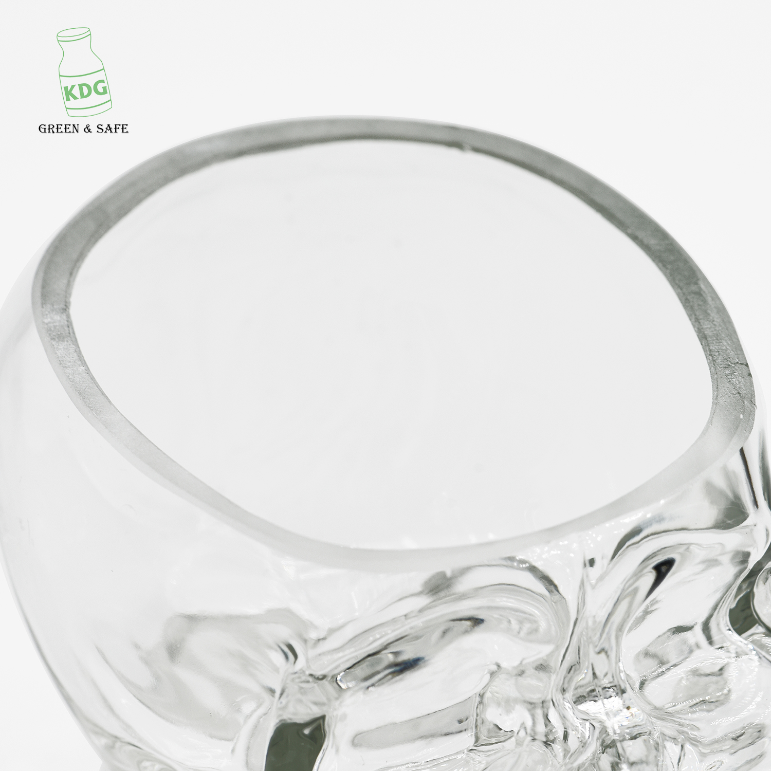 Factory Direct Sale Wine Packaging Decorative Transparent Customize Skeleton Shaped Empty Glass Jars and Bottles for Liquor