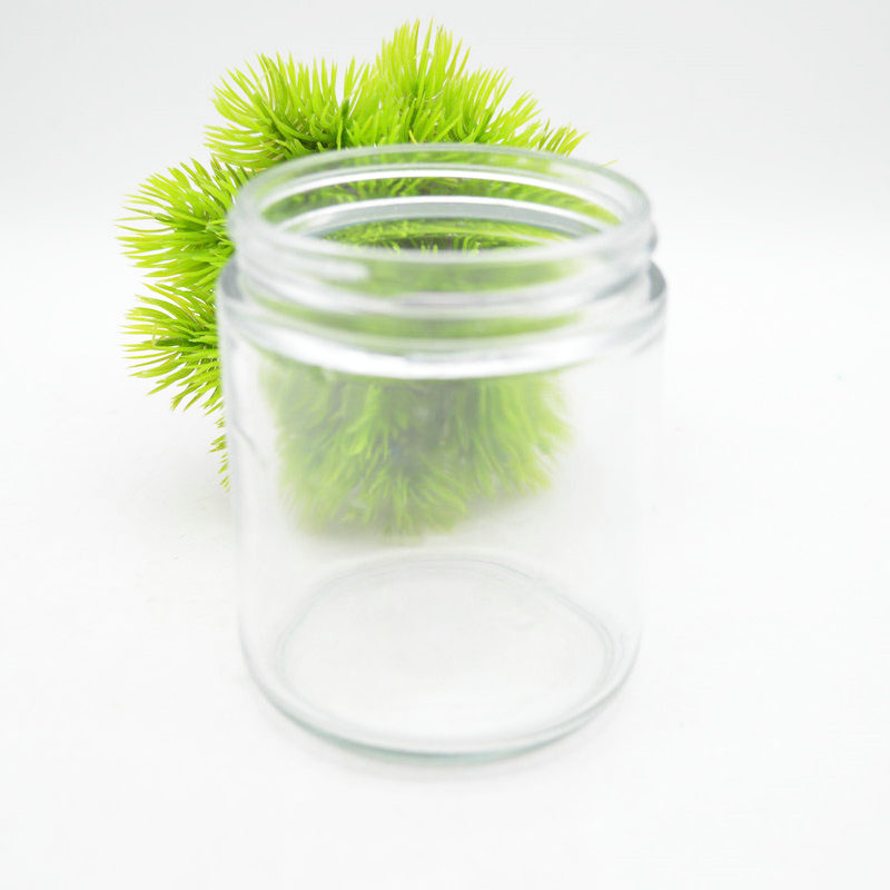 Factory Direct Selling 250ml Candle Jar Clear Candle Jar with silver lid