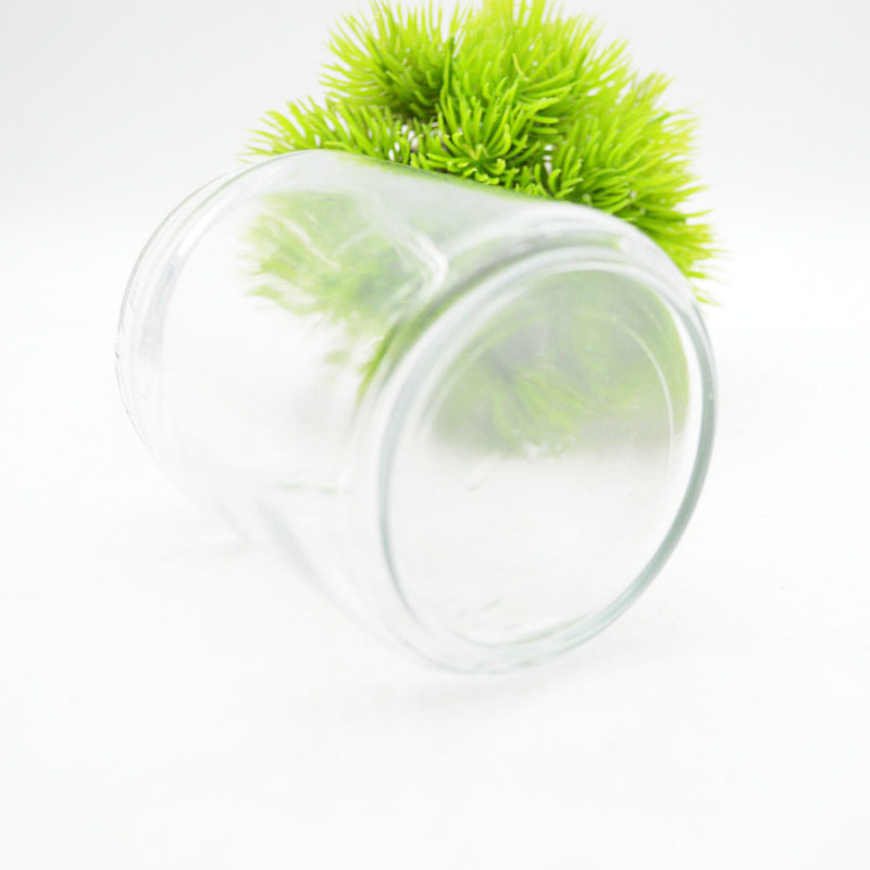 Factory Direct Selling 250ml Candle Jar Clear Candle Jar with silver lid