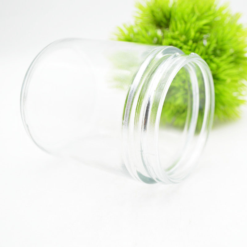 Factory Direct Selling 250ml Candle Jar Clear Candle Jar with silver lid