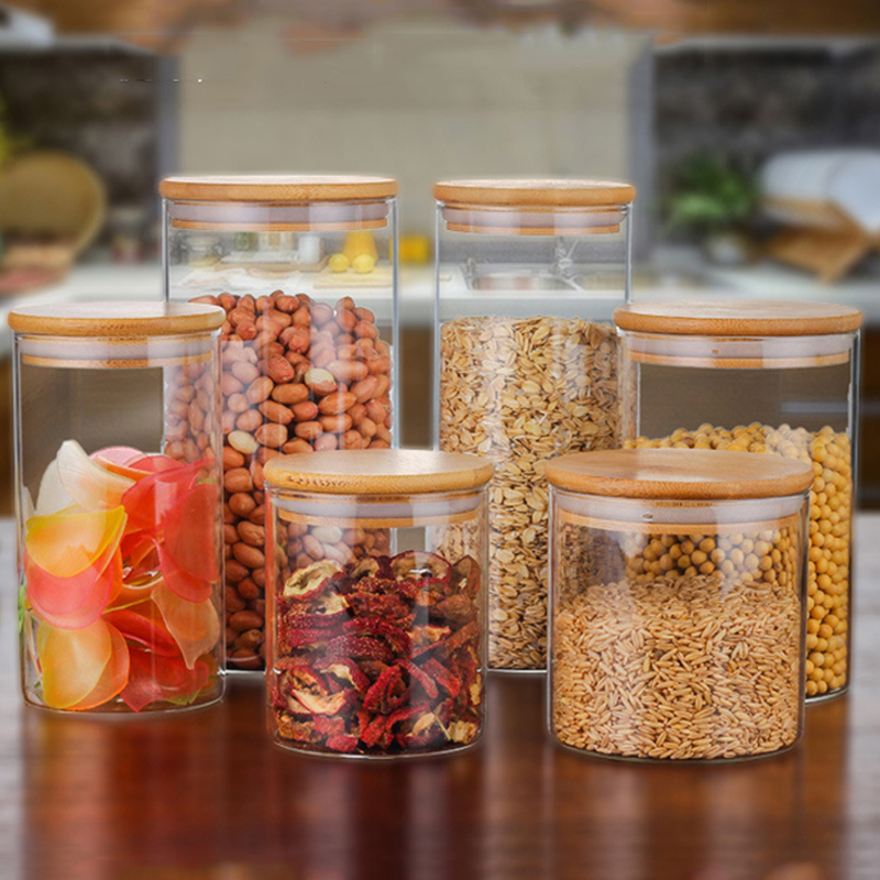 Factory Direct Selling Candy Glass Jar Luxury Glass Candle Jar Glass Jar Spice