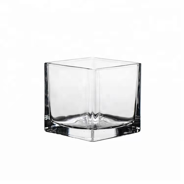 Factory Direct Selling Small Glass Candle Jar with wooden lid 300ml 500ml for wedding house decoration creating atmosphere