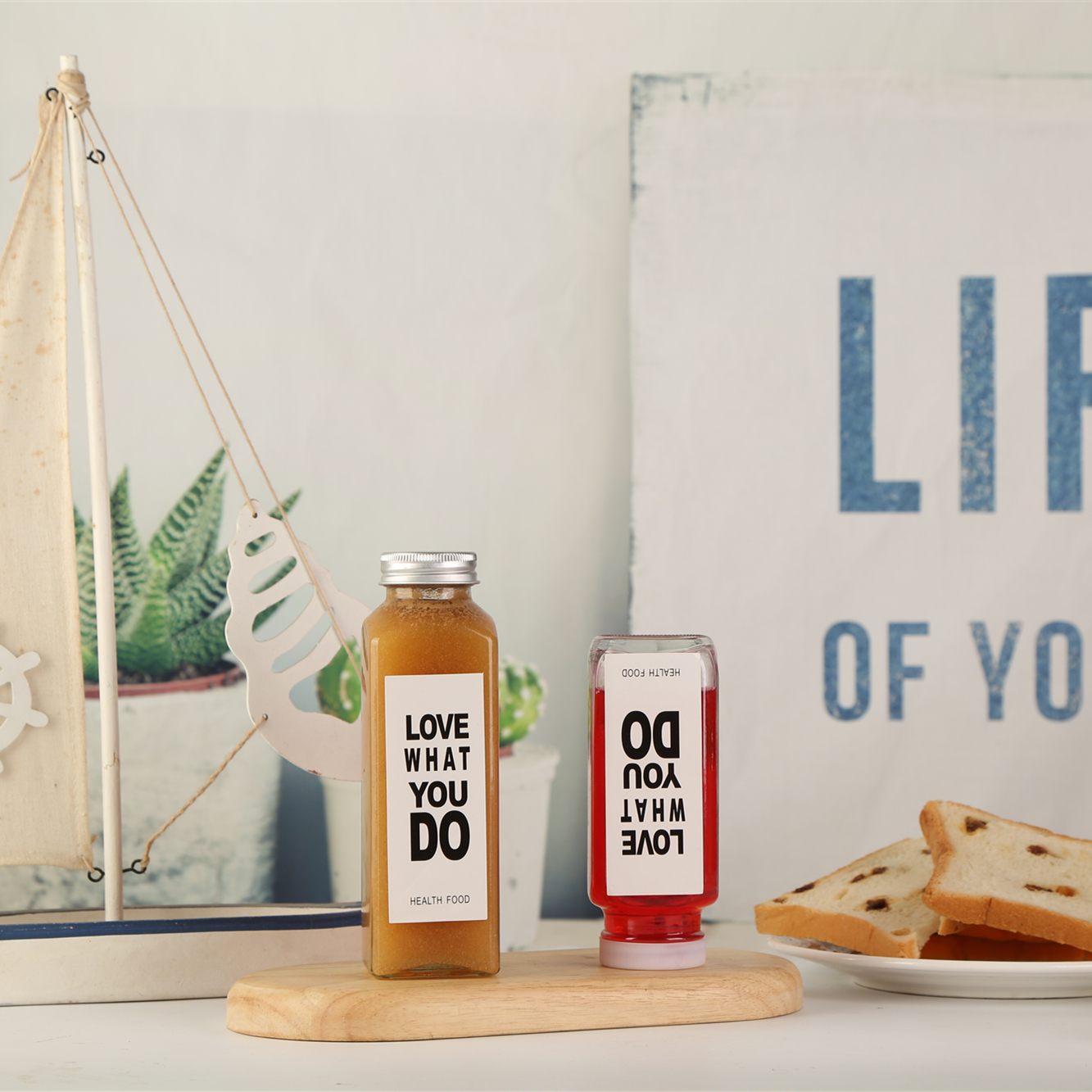 Factory Direct Supply Square 250Ml Smoothie Glass Bottle Packaging Beverage Juice Bottle Glass