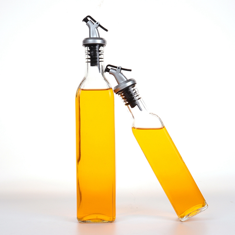 Factory Direct Top Quality 500ml Kitchen Use Olive Oil Cooking Oil Storage Glass Bottles