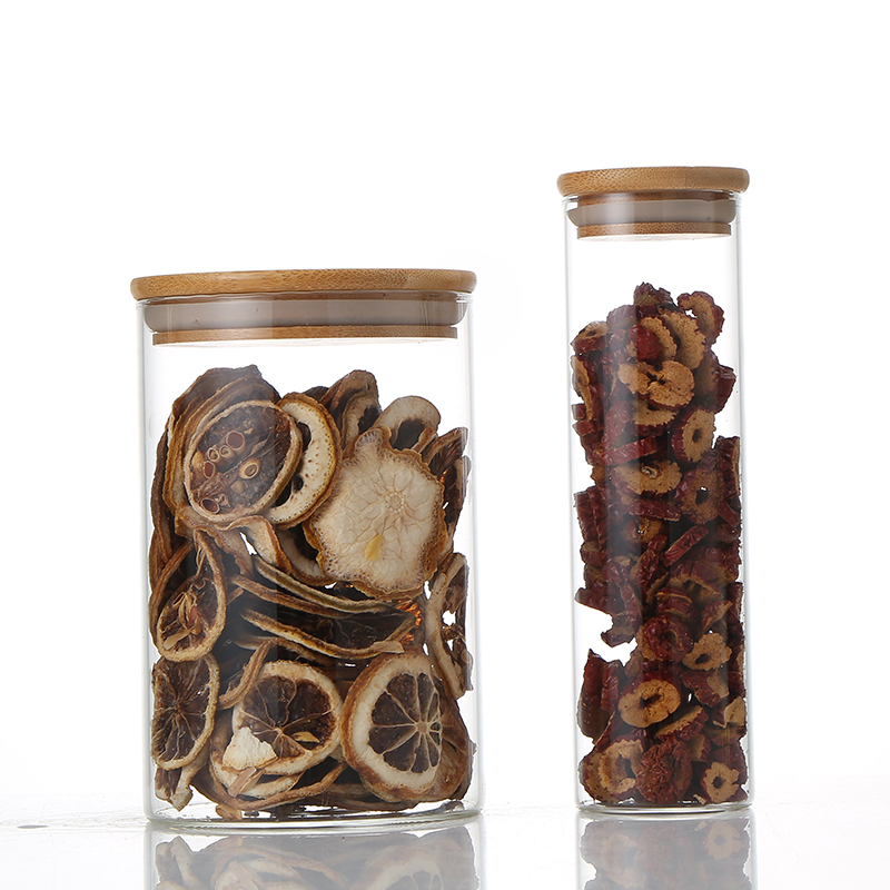 Factory Direct Wholesale Borosilicate Glass Food Storage Jar Spice Container Storage Jar Tea Container Jar