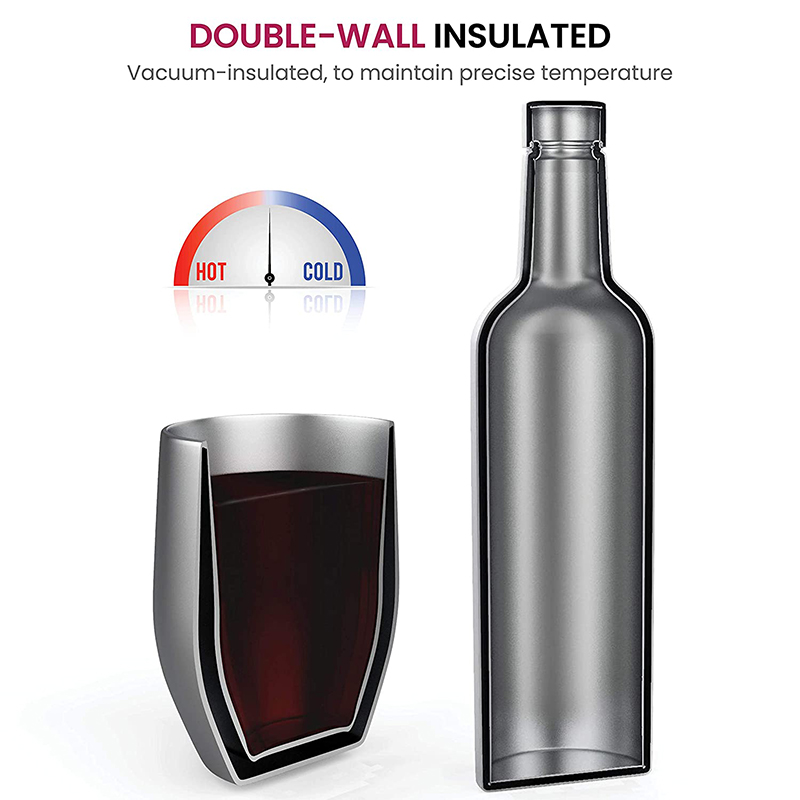 Factory Directly 25oz best seller promotional gift 750ml wine bottle and 12oz wine tumbler cups