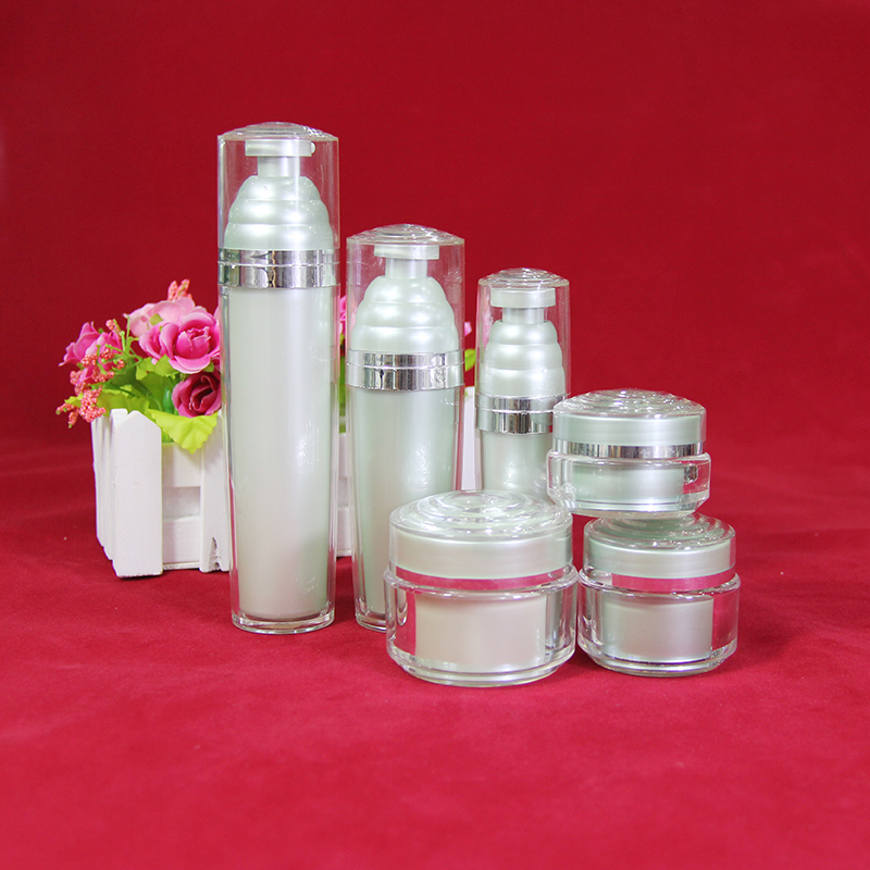 Factory Directly Acrylic Airless jar 50ml cosmetic foam pump bottle jars