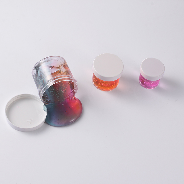 Factory Directly Custom Clear Wide mouth Empty PS Plastic Slime Container