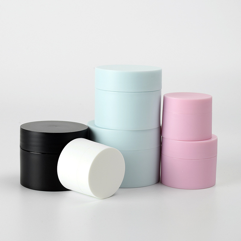 Factory Directly Offer Round Plastic Pp Container Empty Colorful Double Wall Jar