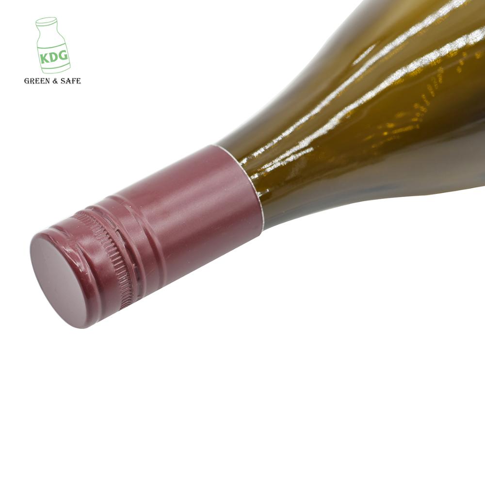 Factory Directly Sale Screw Finish 750ml amber red wine bottle glass for sale