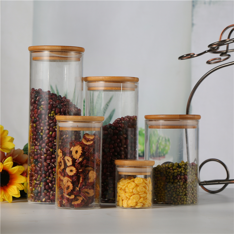 Factory Directly Sell Food Storage Glass Jar Air Tight Glass Jar Storage Big Storage Jar
