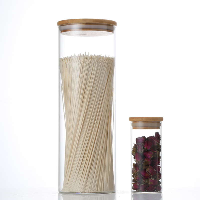 Factory Directly Sell Herb Storage Clear Very Tall Spaghetti Jar Glass Storage Jar