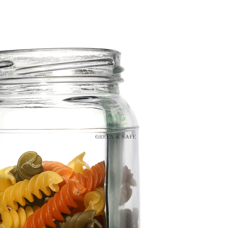 Factory Directly Supply Kitchen Glassware Clear Empty Square Food Glass Jar