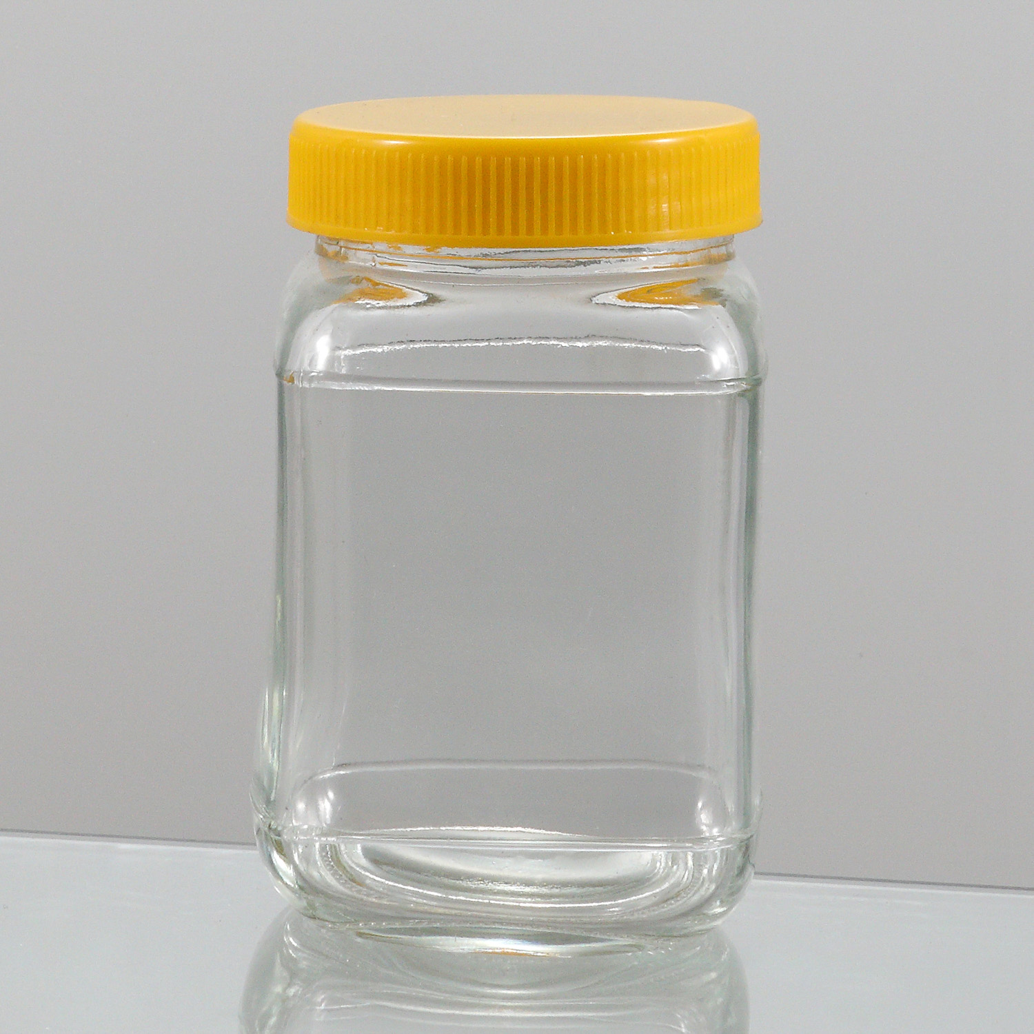 Factory Directly Supply Kitchen Glassware Clear Empty Square Food Glass Jar