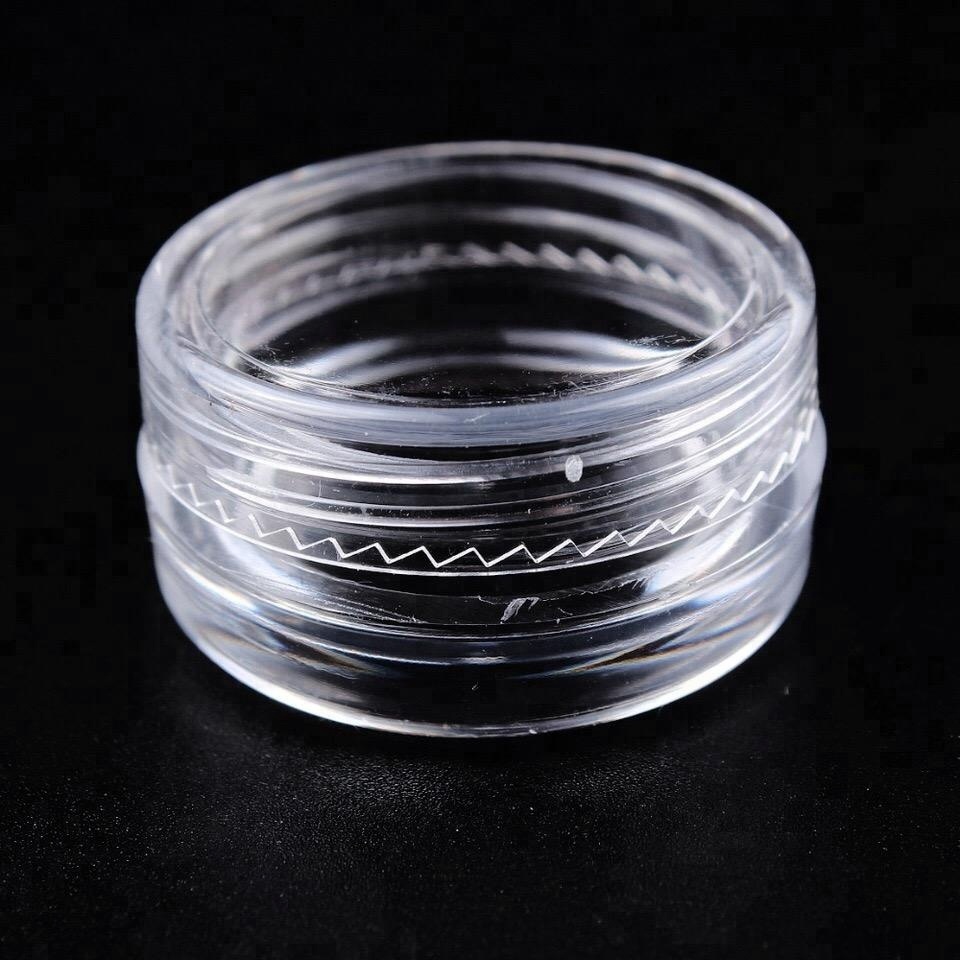 Factory Empty Cosmetic Plastic Loose Powder Jar Empty Container Plastic Clear Jars For Nails Decoration Tools