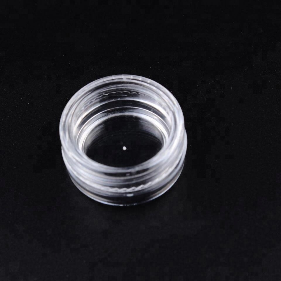 Factory Empty Cosmetic Plastic Loose Powder Jar Empty Container Plastic Clear Jars For Nails Decoration Tools