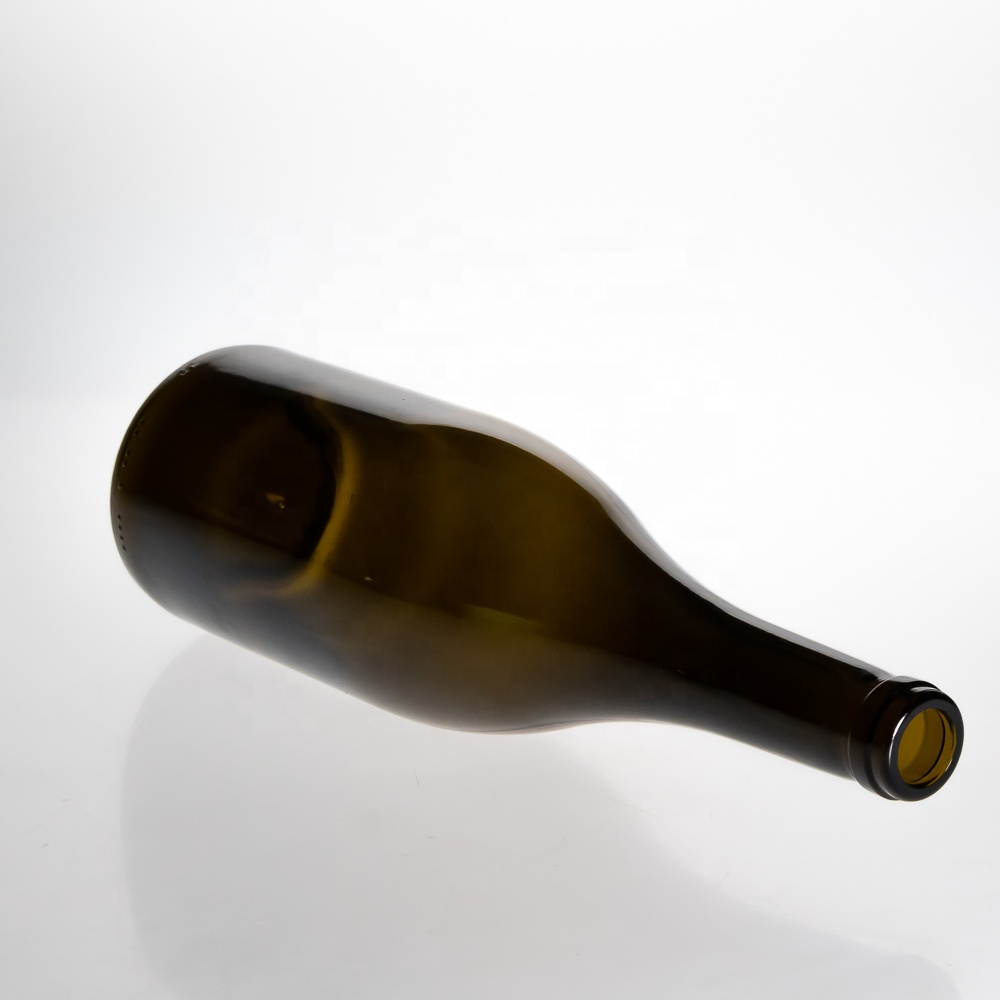 Factory Empty Dark Brown Beer Wine bottles 750ml Glass Wine Champagne Bottle