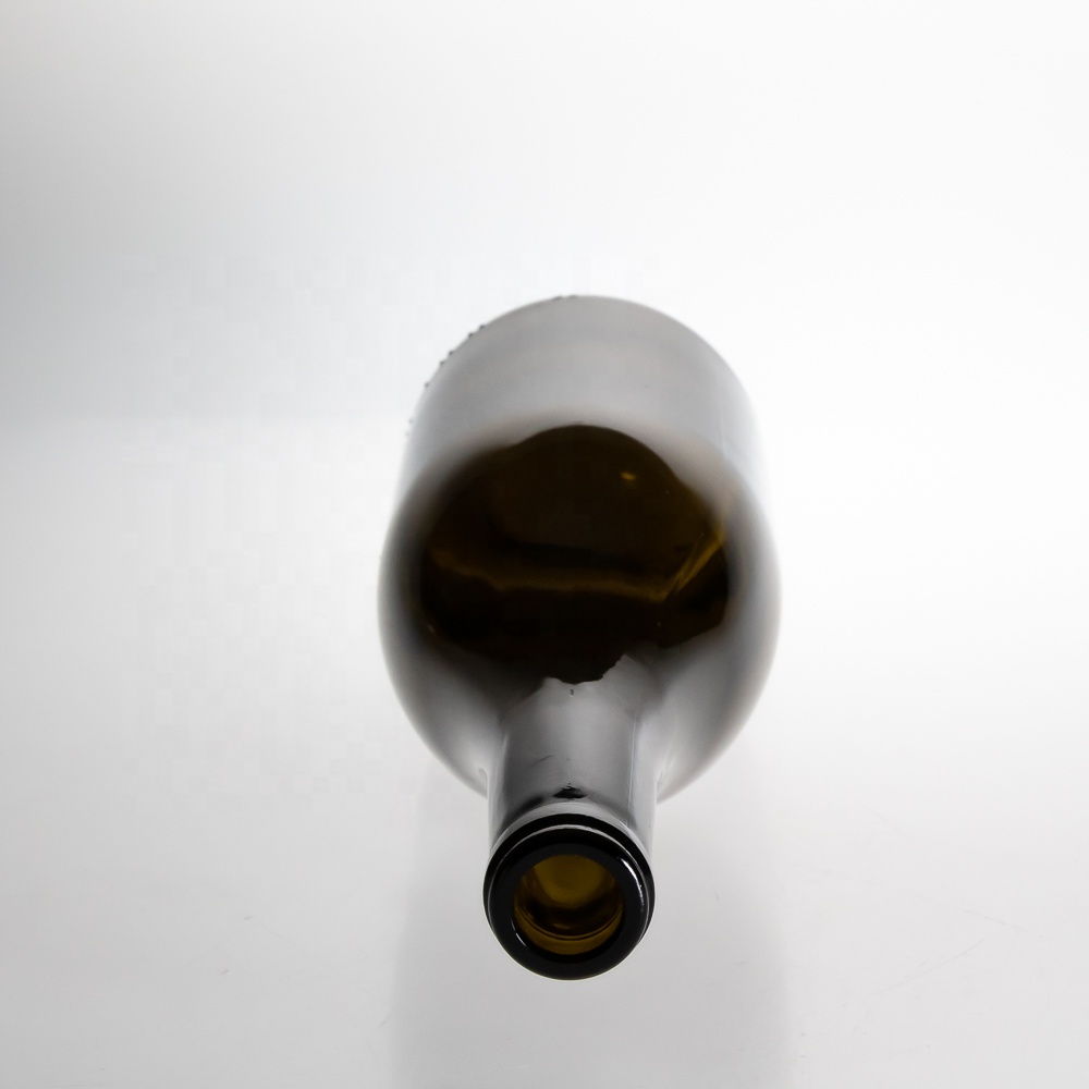 Factory Empty Dark Brown Beer Wine bottles 750ml Glass Wine Champagne Bottle