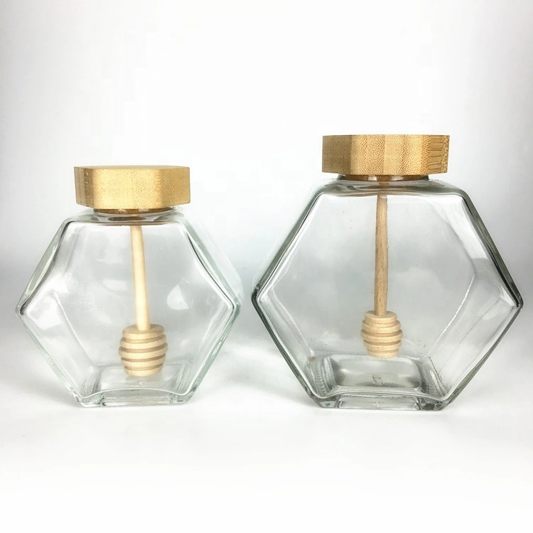 Factory Empty Food Storage Glass Jars glass jars bottles for honey with lid