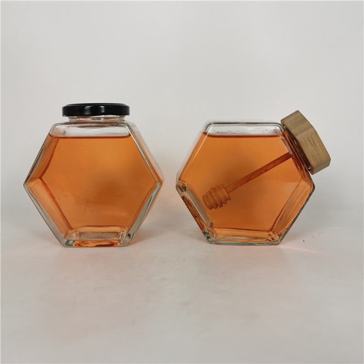 Factory Empty Food Storage Glass Jars glass jars bottles for honey with lid