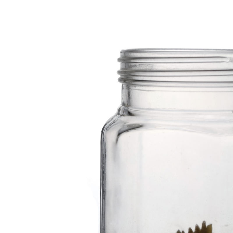 Factory Food Container for Kitchen Wholesale Square Storage food glass jar manufacturers