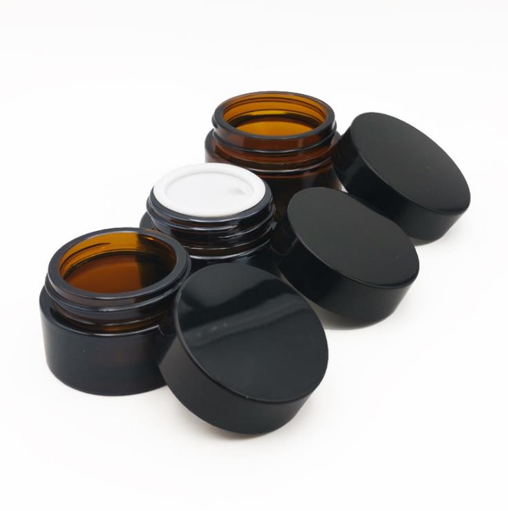 Factory High Quality 30ml 1oz Clear Cosmetic Cream Glass Jar with UV lid