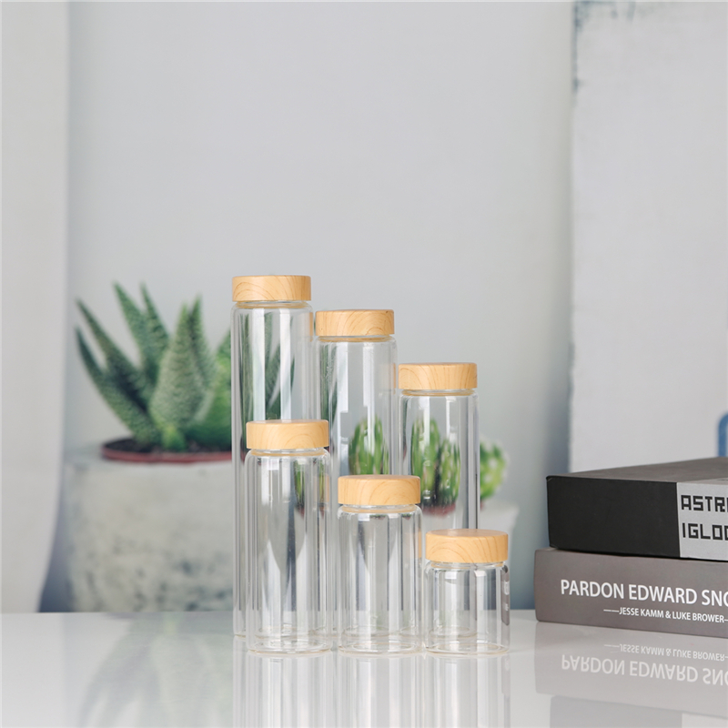 Factory High Quality  High Borosilicate  Glass Tube-Type Borosilicate Glass Bottle With Metal Cap