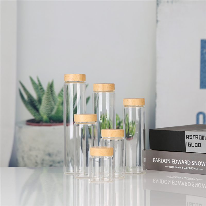 Factory High Quality High Borosilicate Glass Tube-Type Borosilicate Glass Bottle With Metal Cap