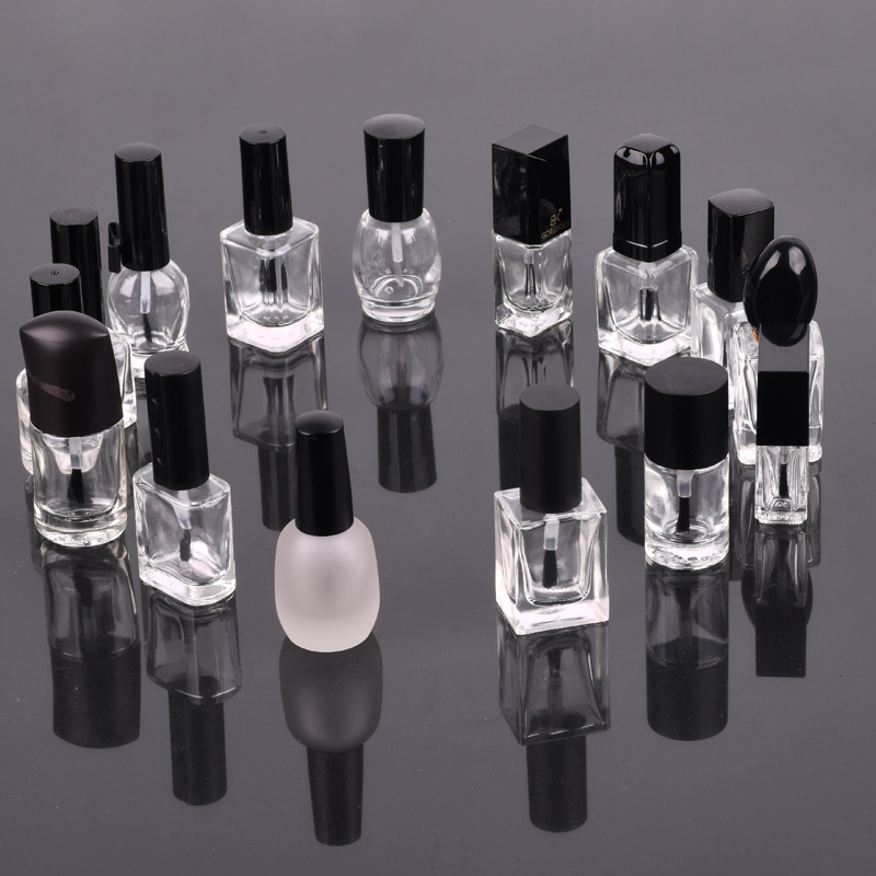 Factory High Quality Unique Empty Nail Polish Bottle With Brush