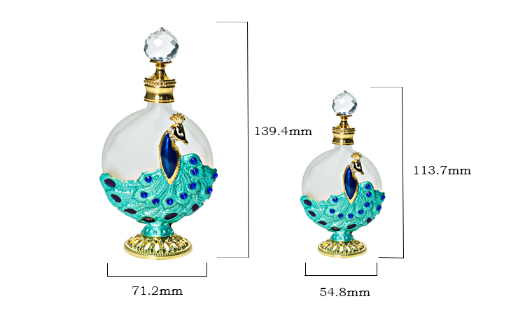 Factory Leakproof high-end quality cylindrical glass perfume bottles
