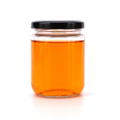 Factory Made Jam Jars Wholesale Glass Pickle Bottle Round Chili Sauce Jar Bottle With Lid
