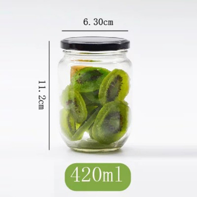 Factory Made Jam Jars Wholesale Glass Pickle Bottle Round Chili Sauce Jar Bottle With Lid