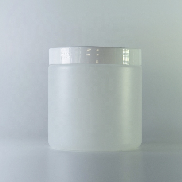 Factory Made hdpe Jars eco matte black 4oz plastic cream jar screw cap body cream container jar