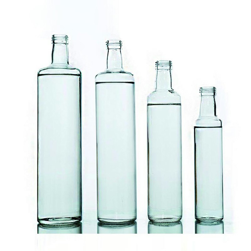 Factory Manufacture 250ml 500ml 750ml 1000ml Olive Oil Bottles Medium Round Shape Glass Bottle