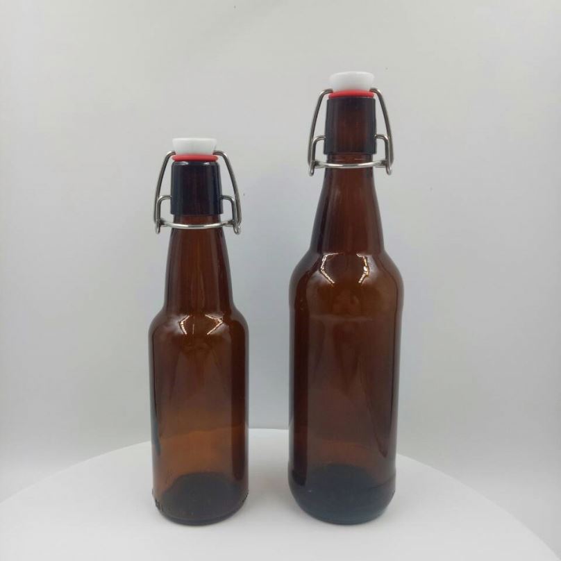 Factory Manufactured Wholesale Amber Stubby Beer Bottle