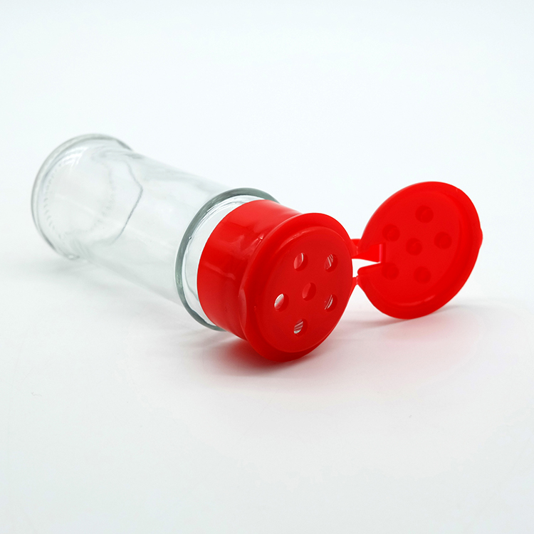 Factory Manufacturing 70ML Glass Spice Jar with Plastic Lid Kitchen Use Pepper Powder Bottle BBQ Seasoning Bottle