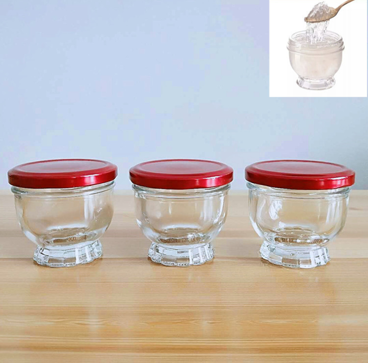 Factory Manufacturing Customizable Honey Bird's Nest Glass Jars Suppliers