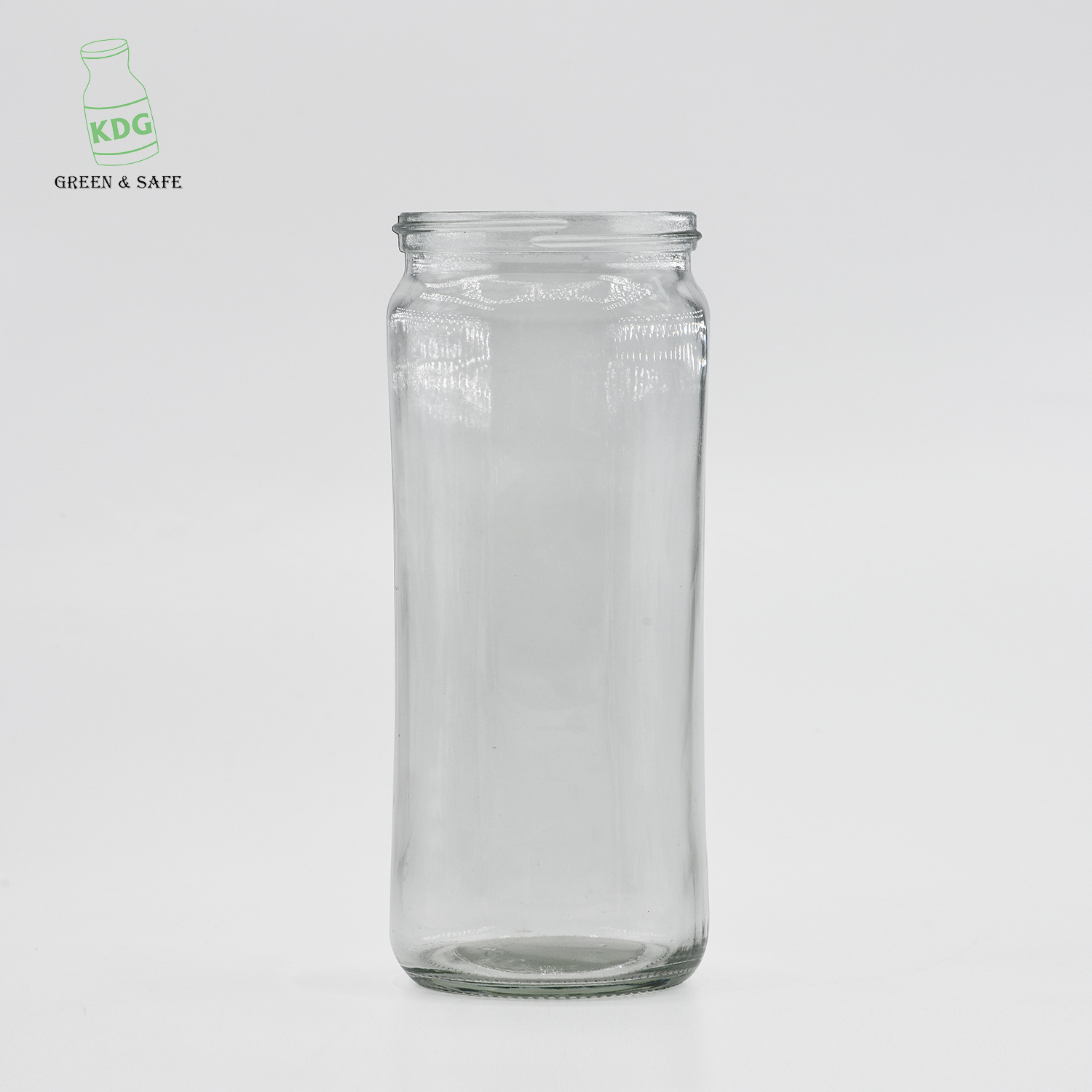 Factory Manufacturing Flint Lead Free Beverage Drinking 400ml Glass Jars Suppliers