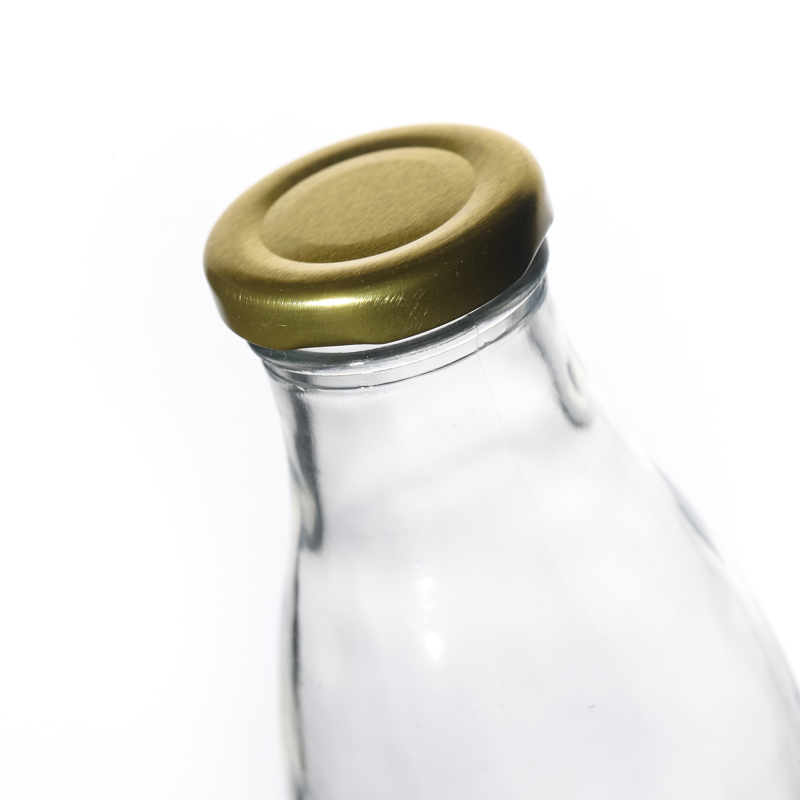 Factory Manufacturing Screw Top 500ml Milk Clear Glass Bottle Package