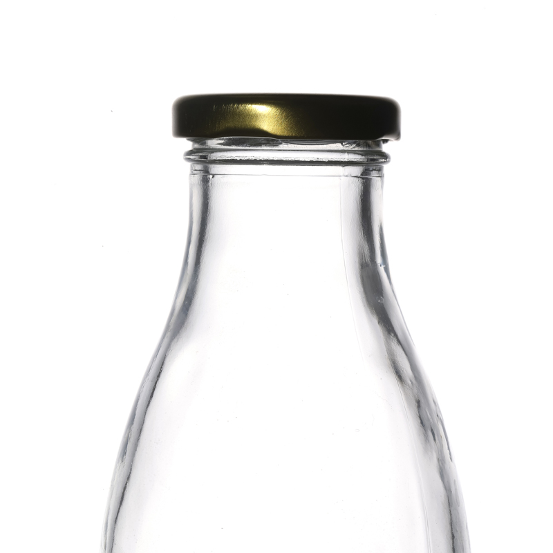 Factory Manufacturing Screw Top 500ml Milk Clear Glass Bottle Package