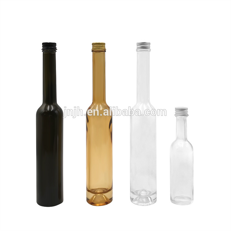 Factory Mini 50 ml 100 ml 150 ml 250 ml Liquor Bottles Alcohol Shot Bottle/Long neck bottle/ With aluminium Cap