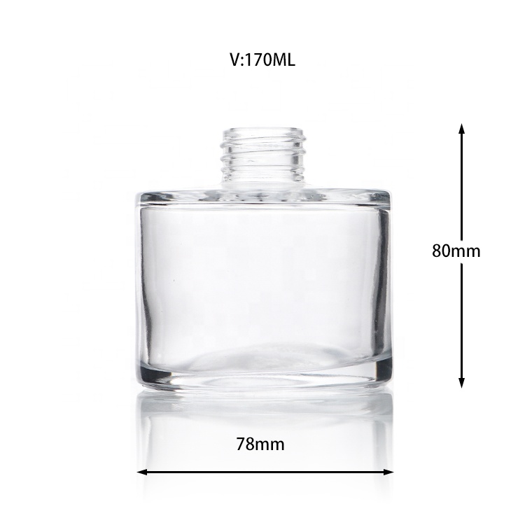 Factory New Design Clear Empty 170ml Home Reed Diffuser Glass Bottle