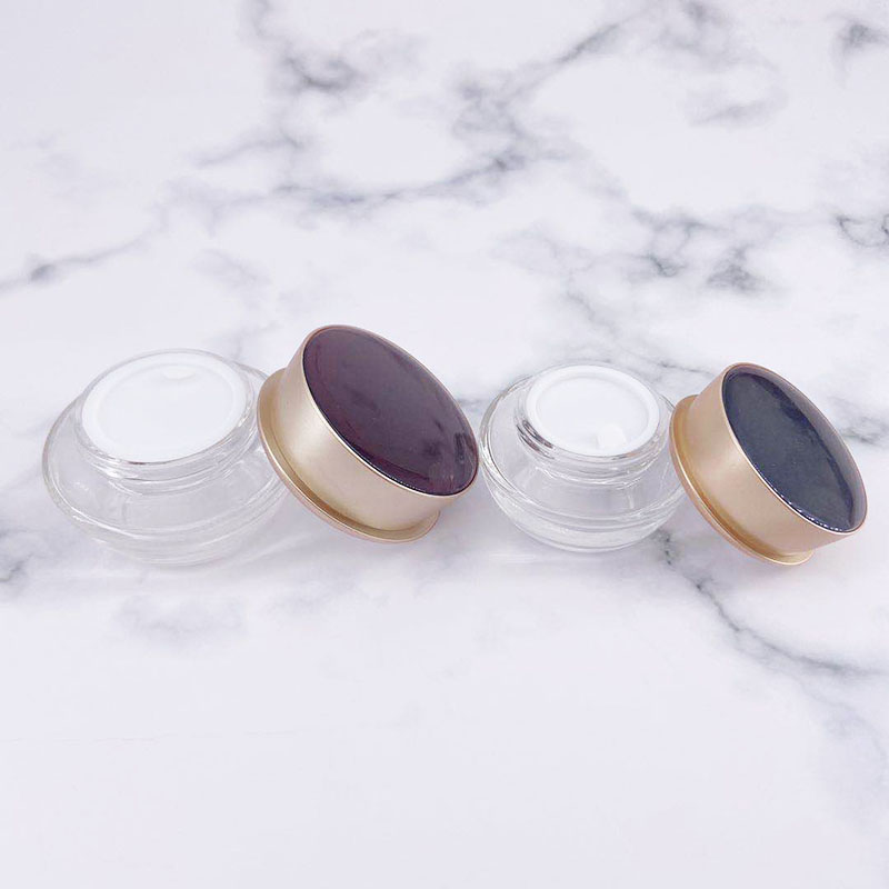 Factory New Inventions Customized Cosmetic Packaging Clear Glass Bottles and Jar With Pump Cap