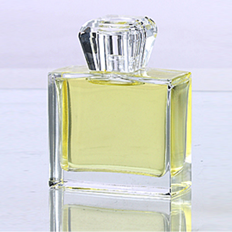 Factory  OEM customized 15ml 30ml 50ml square shaped perfume bottle with spray