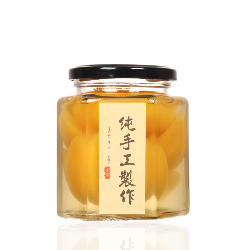 Factory Outlet Clear Hexagonal Jam Honey Glass Jar