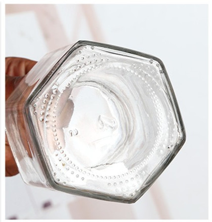 Factory Outlet Clear Hexagonal Jam Honey Glass Jar