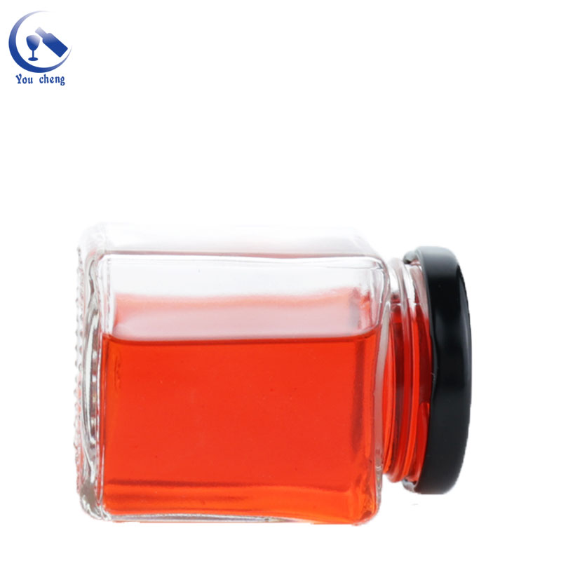 Factory Outlet Clear Hexagonal Jam Honey Glass Jar