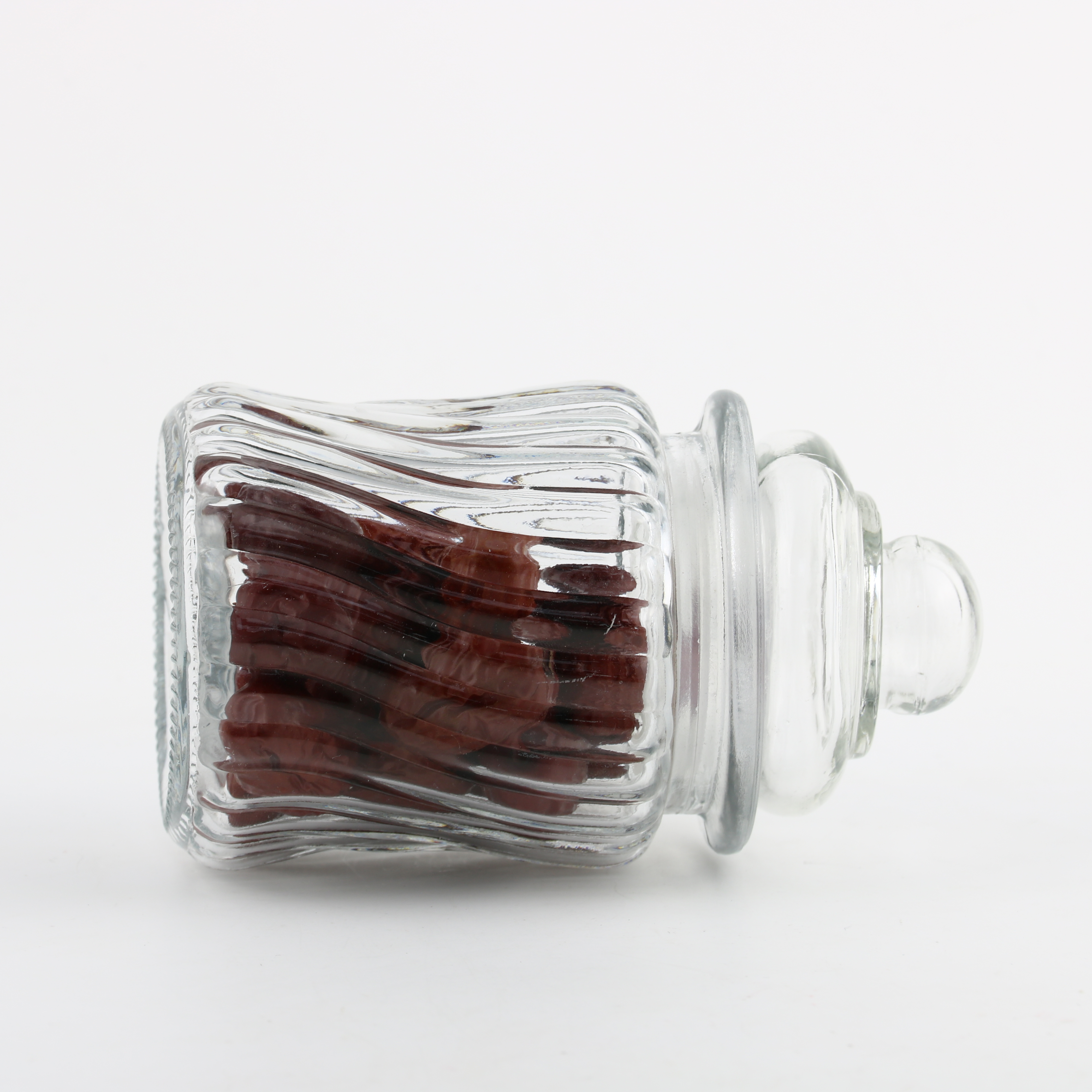 Factory Outlet High Quality Clear Glass jar For Family Food Storage With Lid