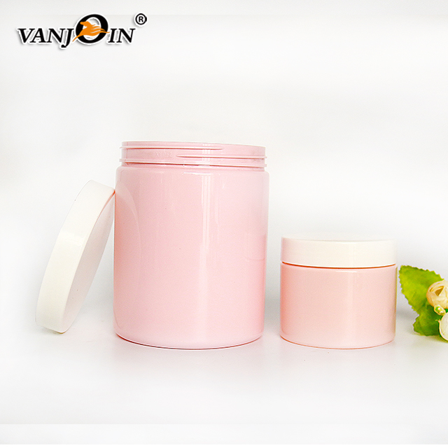 Factory PET Skin Care Cream Use and plastic powder jar 250ml 600ml
